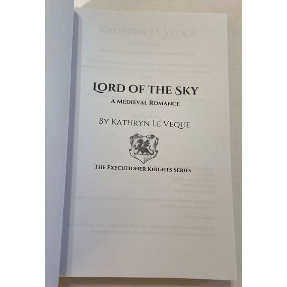 LORD OF THE SKY (EXECUTIONER KNIGHTS) By Kathryn Le Veque - 2020 - Picture 6 of 7